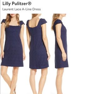 Lilly Pulitzer Laurent dress navy, 6 NWT
